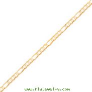 10K Gold Light Figaro Chain