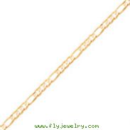10K Gold Light Figaro Chain