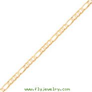 10K Gold Light Figaro Chain