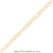10K Gold Triple Link Charm Bracelet