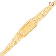 10K Gold Yellow Dial Rectangular Face Seiko Nugget Watch