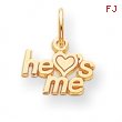 10k He Loves Me Charm