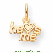 10k He Loves Me Charm