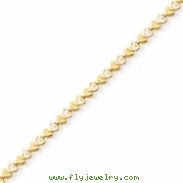 10k Heart Bracelet