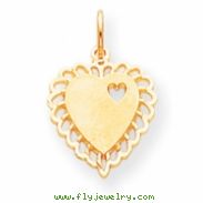 10k Heart Charm