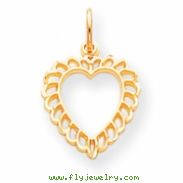 10k Heart Charm