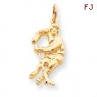 10k HOCKEY PLAYER CHARM