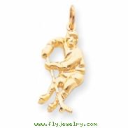 10k HOCKEY PLAYER CHARM