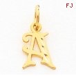 10k Initial O Charm