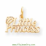 10k Little Princess with Crown Charm