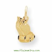 10k PRAYING HANDS CHARM