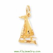 10k SAILBOAT CHARM