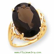 10k Smokey Quartz Ring