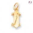 10k Solid 3-Dimensional Skateboard Charm