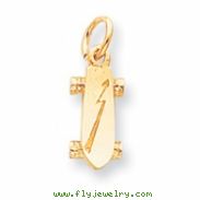 10k Solid 3-Dimensional Skateboard Charm