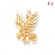 10k Solid Diamond-cut Eagle Charm