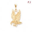 10k Solid Diamond-cut Eagle Charm