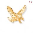 10k Solid Diamond-cut Eagle Charm