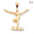 10k Solid Gymnast Charm