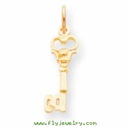 10k Solid Key Charm