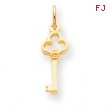 10k Solid Key Charm