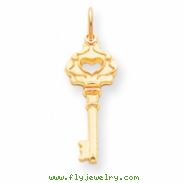 10k Solid Key Charm