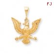 10k Solid Polished Spread Eagle Charm