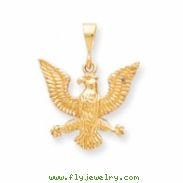 10k Solid Polished Spread Eagle Charm