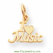 10k Talking - I Love Music Charm