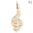 10k TREBLE CLEF CHARM