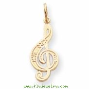 10k TREBLE CLEF CHARM