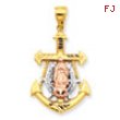 10k Two-tone Mariner Blessed Mother Charm