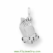 10k White Gold PRAYING HANDS CHARM