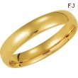 10K Yellow Gold Light Comfort Fit Band