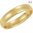 10K Yellow Gold Light Comfort Fit Band