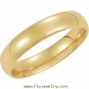 10K Yellow Gold Light Comfort Fit Band
