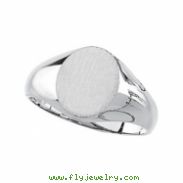 10K Yellow Gold Oval Signet Ring