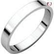 10kt White 03.00 mm Flat Band