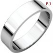 10kt White 05.00 mm Flat Band