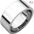 10kt White 08.00 mm Flat Comfort Fit Band