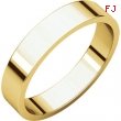 10kt Yellow 04.00 mm Flat Band