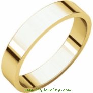 10kt Yellow 04.00 mm Flat Band