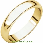 10kt Yellow 04.00 mm Half Round Band