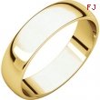 10kt Yellow 05.00 mm Light Half Round Band