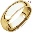 10kt Yellow 06.00 mm Comfort Fit Milgrain Band