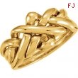 10kt Yellow GENTS Polished PUZZLE RING