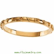 10kt Yellow SIZE 06.00 Polished TRUE LOVE CHASTITY RING W/BOX