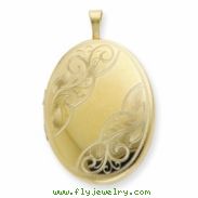 1/20 Gold Filled 20mm Swirled  Oval Locket chain