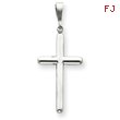 14K  White Gold Cross Pendant