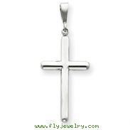 14K  White Gold Cross Pendant